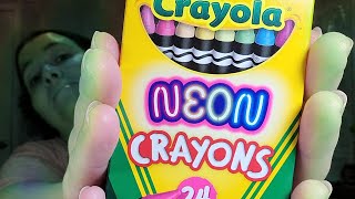 Crayola Neon Crayons Review [upl. by Ahsinrat343]