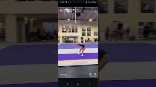 Olivia Dunne floor training  gymnastics 20241109 Instagram [upl. by Eph]