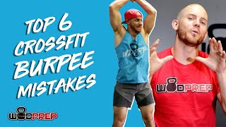 CrossFit Burpees  Top 6 Mistakes [upl. by Einalam]