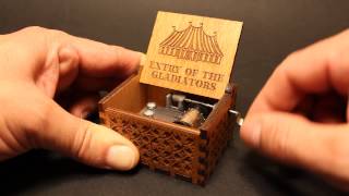 Entrance of the Gladiators  Julius Fučík  Music box by Invenio Crafts [upl. by Guenevere]