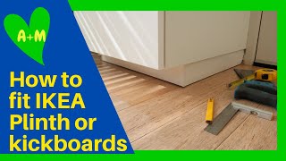 How to fit Ikea plinth or kickboards to kitchen cabinets [upl. by Chobot]