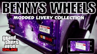 BENNYS WHEELSMODDED LIVERY COLLECTIONMODDED VEHICLES GTA 5 ONLINE [upl. by Florrie]