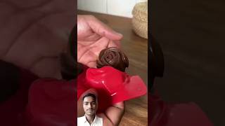 chocolate mini roses 🌹  chocolate rose flower  chocolate milkchocolate food recipe chocolaty [upl. by Aciraj]