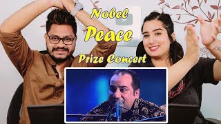 Indian Reaction On Ustad Rahat Fateh Ali Khan “Raag“ 2014 Nobel Peace Prize Concert [upl. by Ellinej]