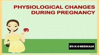 Physiological changes during pregnancy part1 EASY NOTES FULL EXPLANATION IN HINDI  NG MEDICALS [upl. by Trill]