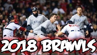 MLB 2018 BRAWLS [upl. by Yadnil773]