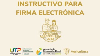 TUTORIAL FIRMA ELECTRÓNICA [upl. by Araem]