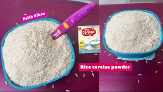 Homemade Rice Cerelac For 4  Months amp Above  Rice Porridge Cerelac Recipe  Baby Food Recipe [upl. by Neddy179]