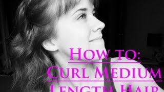 How To Curl Medium Length Hair with Curling Wand  by Bethany [upl. by Nowad]