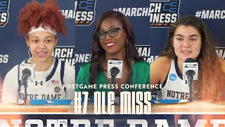 Ole Miss Postgame Press Conference 32524  Notre Dame Womens Basketball [upl. by Bobbie]