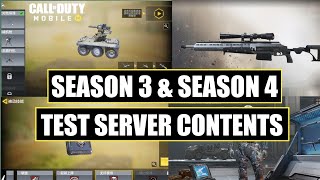 NEW Codm Season 3 And Season 4 Test Server Contents  Codm Test Server  Release Date [upl. by Masson]