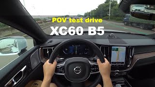 2022 Volvo XC60 B5 POV test drive [upl. by Ayekal]