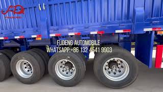 5 axle fence cargo trailer 17 meters long trailer sale for West Africa [upl. by Chesney301]