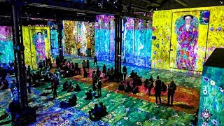 A Walk Through Atelier Des Lumieres Paris Studio Of Lights [upl. by Dennett537]