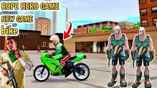 Bike Car Accident Game Rope Hero Game Police Car Game Bike Game Mefla City Wars Game Gameing [upl. by Rentsch]