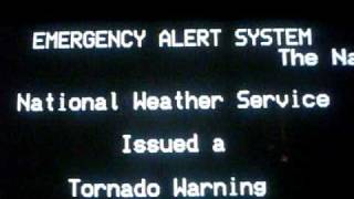 A Real EAS Tornado Warning 112210 3 More Tornado Sirens Real Noaa Weather Radio EAS Alert 61 [upl. by Adiuqal]