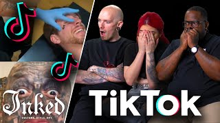 Losing Our Minds To TikTok’s Craziest Tattoo Videos  Tattoo Artists React [upl. by Sibby]