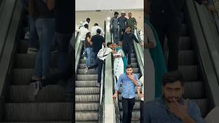 Kiing Prank Escalator Funny Video 😡🤪 shortsfeed shorts foryou funny escalator funny [upl. by Anoel]