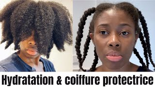 Comment jhydrate mes cheveux de la lus simple des façons Tresses au fil coiffure protectrice [upl. by Adnerak]