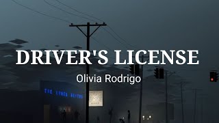 Olivia Rodrigo  DRIVERS LICENSE Lyrics [upl. by Gault]