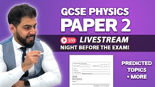 📝 GCSE AQA Physics Paper 2 🔴Live Stream  830PM  Predicted Topics amp Content  Combined amp Triple [upl. by Shinberg]