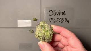 Mineral Identification  Olivine [upl. by Eilagam807]