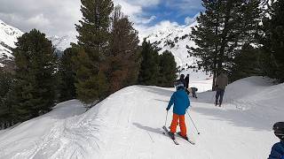 OOPS Fall Skiing FAMILY SKI PARK Obergurgl Austria GoPro HD POV  April 2024 Skiing [upl. by Alphonse192]