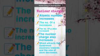 Effective Nuclear Charge amp Screening Effect shorts viral [upl. by Popelka]