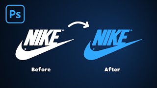 How to Change Logo Color in Photoshop [upl. by Babette]