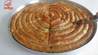 ÖYLE BİR BÖREK TARİFİM VARKİ 😉 ÇITIR ÇITIR YİYENLER BİR DAHA İSTEYECEK 😍 OKLAVASIZ EL AÇMALI 👍💯 [upl. by Maddi]