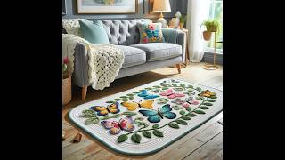 nice carpet knitted crochet knittingmodels design [upl. by Amerigo]