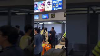 NAIA T1 PAL ticket line airport philippines pal shorts [upl. by Andryc]