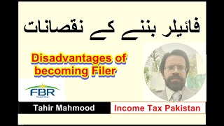 Disadvantages of becoming Filer  Filer pays extra taxes to government  Non Filer No Tax [upl. by Asiul50]