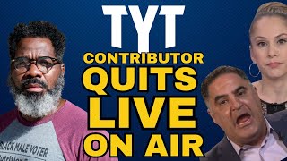 TYT Anchor Quits Live on Air [upl. by Nylhtiak]