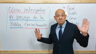 ¿Cómo interpretar un pasaje de la Biblia correctamente  Andry Carías  Clase 7 SBG [upl. by Lyle]