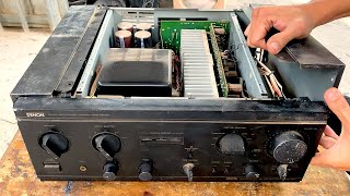 Restoration integrated stereo amplifier DENON  Restore details of each step [upl. by Nhojleahcim]