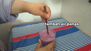 resepi air keladi ais cream vanilla sedap [upl. by Yrotciv629]