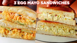 3 Easy Egg Mayo Sandwich Recipes [upl. by Naillik854]