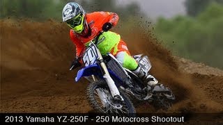 MotoUSA 2013 Yamaha YZ250F Motocross Shootout [upl. by Tterrab]