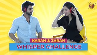 Exclusive Interview Whisper Challenge Ft Karan Wahi and Zarah S Khan  Tera Saath Ho  Pop Diaries [upl. by Estrella]