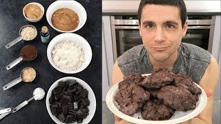 HEALTHY BREAKFAST COOKIES  TRIPLE CHOC PEANUT BUTTER  VEGAN amp YUM 🍪🍫 [upl. by Sherlock]