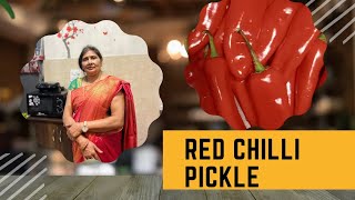 लाल मिर्च का भरवां अचार Instant Red Chilli Pickle Recipe [upl. by Chlo]