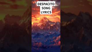 Luis Fonsi  Despacito Lyrics ft Luis Fonsi amp Daddy Yankee [upl. by Rybma]