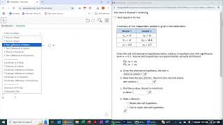 Geogebra Demo Z Test Diff of Means from statistics [upl. by Ardien]