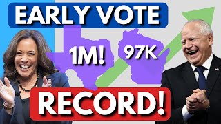 RECORD BREAKING Early Voting in Texas and Wisconsin [upl. by Atiral]