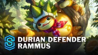 Durian Defender Rammus Skin Spotlight  League of Legends [upl. by Inalak815]