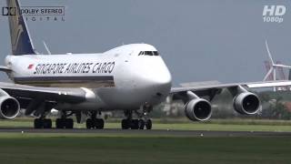 HEAVIES COMPILATION CROSSWIND LANDING AT AMSTERDAM SCHIPHOL FULL HD [upl. by Okikuy680]