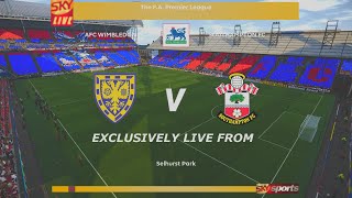 PREMIER LEAGUE 19961997 AFC Wimbledon FC v Southampton FC  MD1 SIMULATION  PES2021 1440p [upl. by Eirrej]