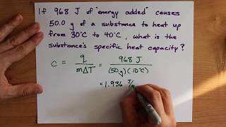 Using the formula qmcΔT Three examples [upl. by Cleti334]