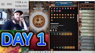 Cookie Clicker 100 Speedrun  Day 1 [upl. by Nereil]